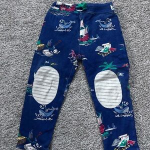 Kids' Reversible Blue Nautical Print Pants